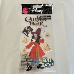 NWT Disney EK Success Captain Hook Peter Pan Dimensional Sticker Set